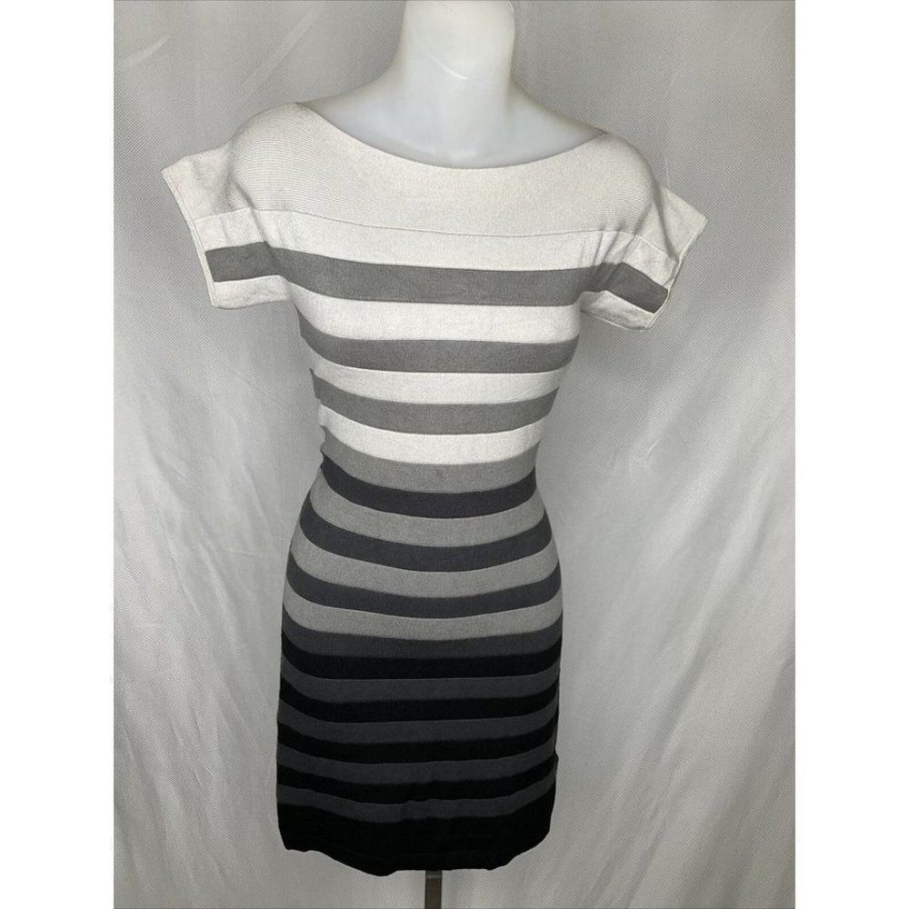 FRENCH Connection US8 UK12 Striped Short Sleeved B - Picture 2 of 10